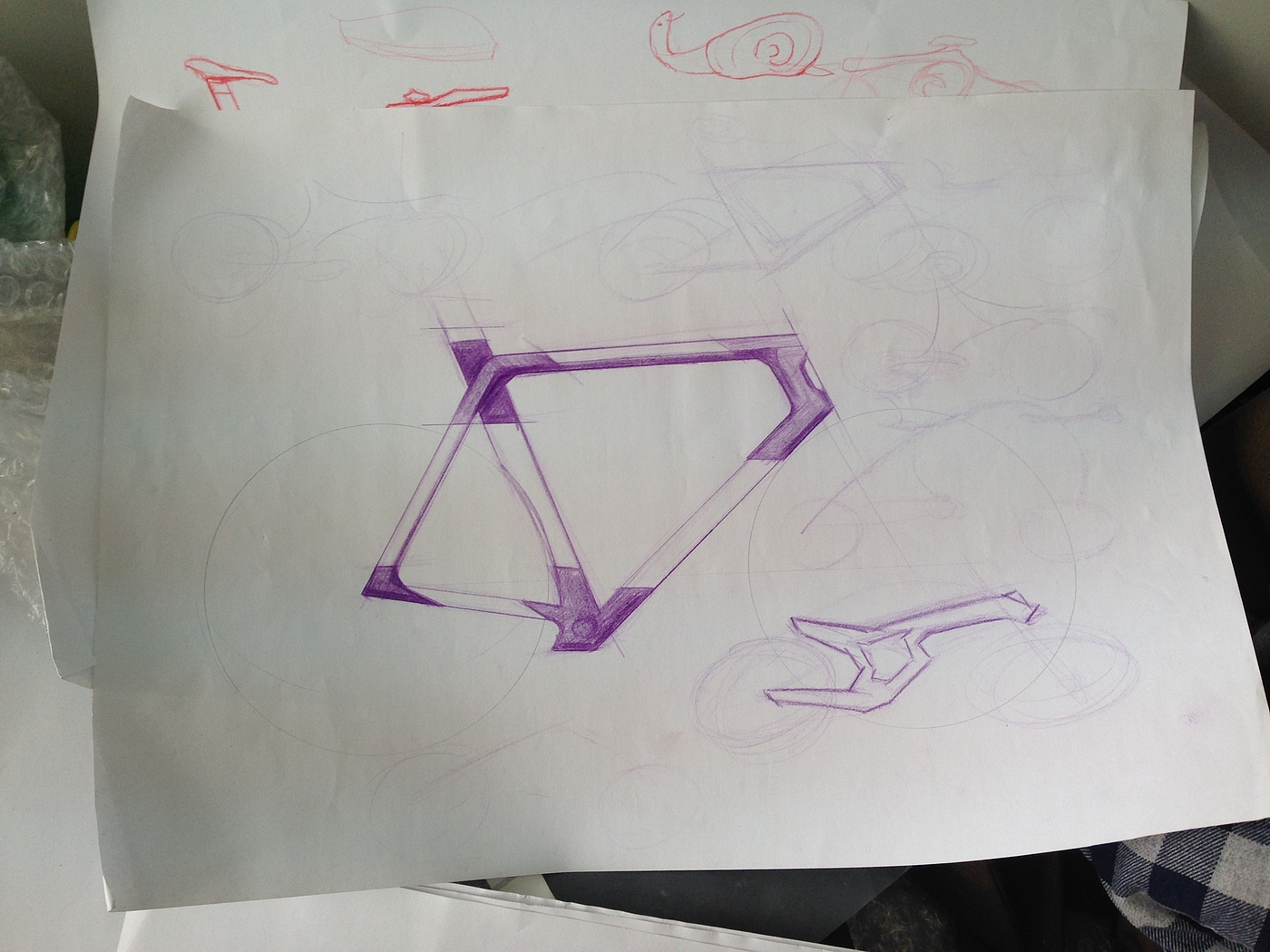 industrial design，carbon fibre，Bicycle，manual，rhino，photoshop，Ergonomics，