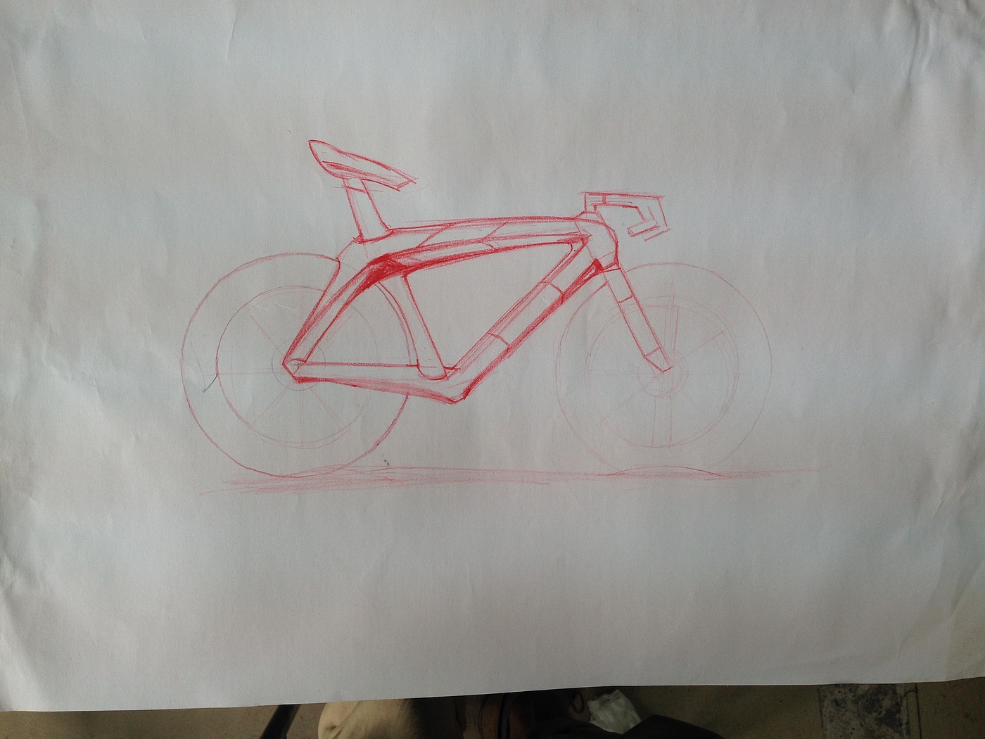industrial design，carbon fibre，Bicycle，manual，rhino，photoshop，Ergonomics，