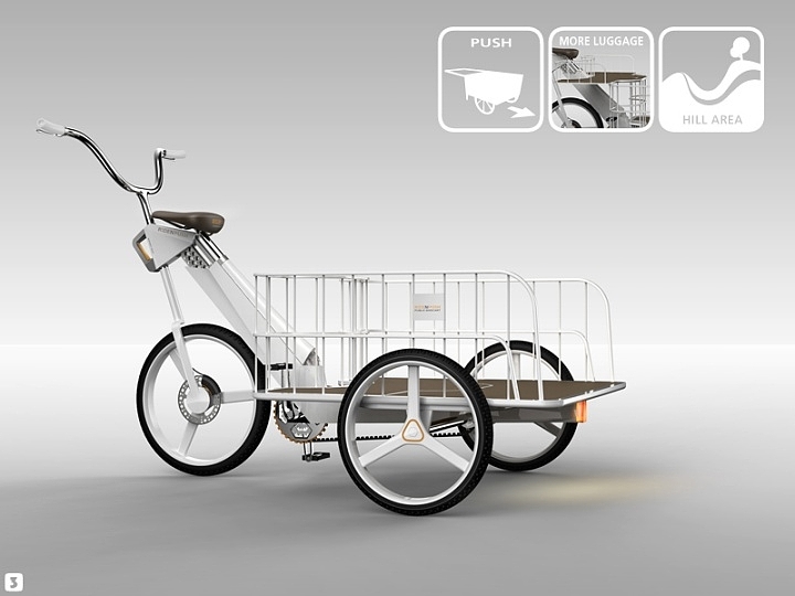 Bicycle，vehicle，Display Board，design sketch，