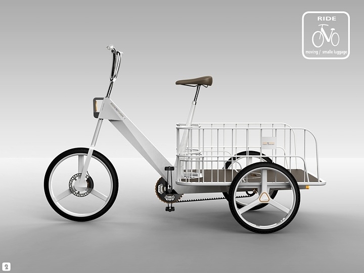 Bicycle，vehicle，Display Board，design sketch，