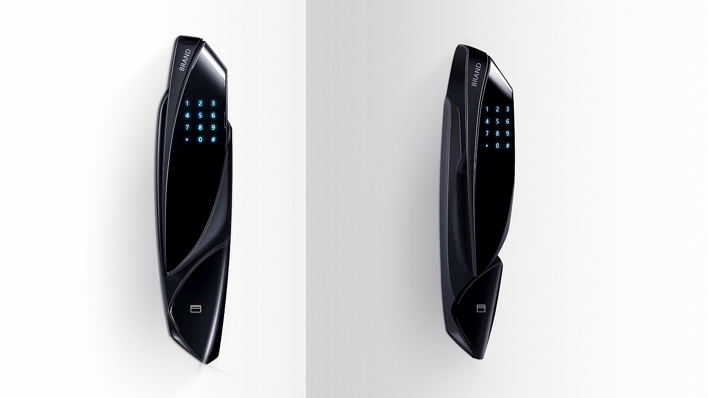 product design，Vertical space，Intelligent lock，Smart home，industrial design，Fingerprint lock，Password lock，