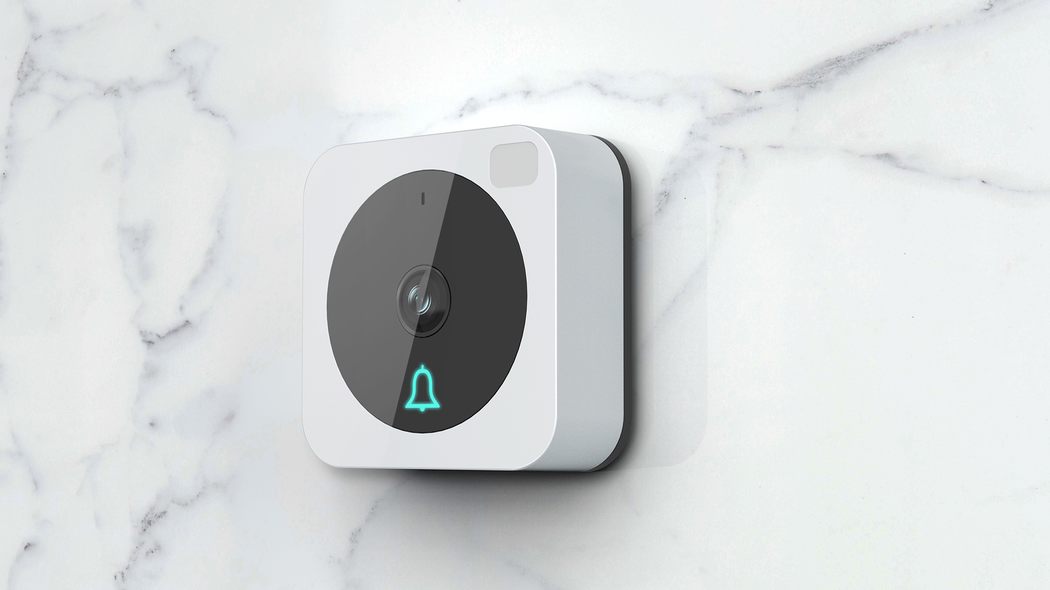Intelligent doorbell，Smart cat eye，Smart home，Intelligent security，industrial design，Vertical space，product design，