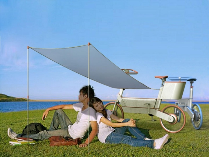 Bicycle，vehicle，Display Board，design sketch，