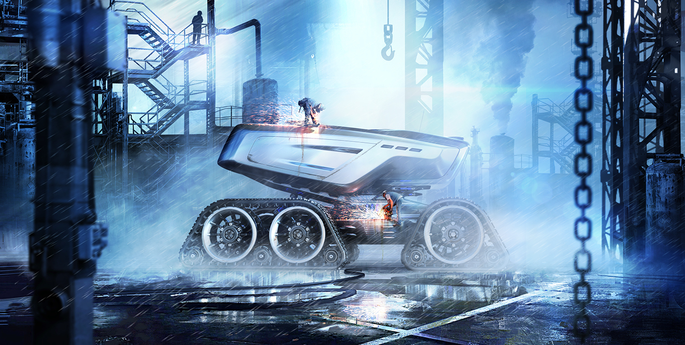 vehicle，truck，Armored car，future，concept，