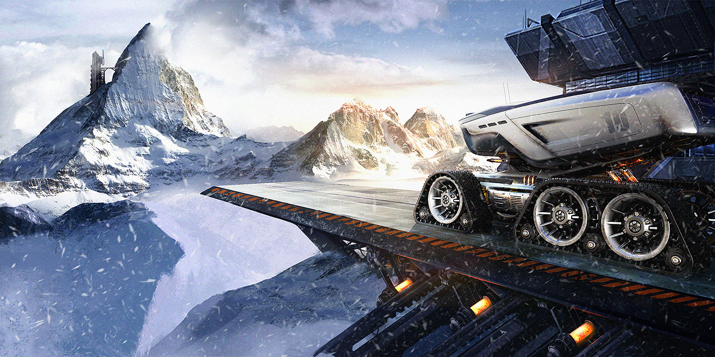 vehicle，truck，Armored car，future，concept，
