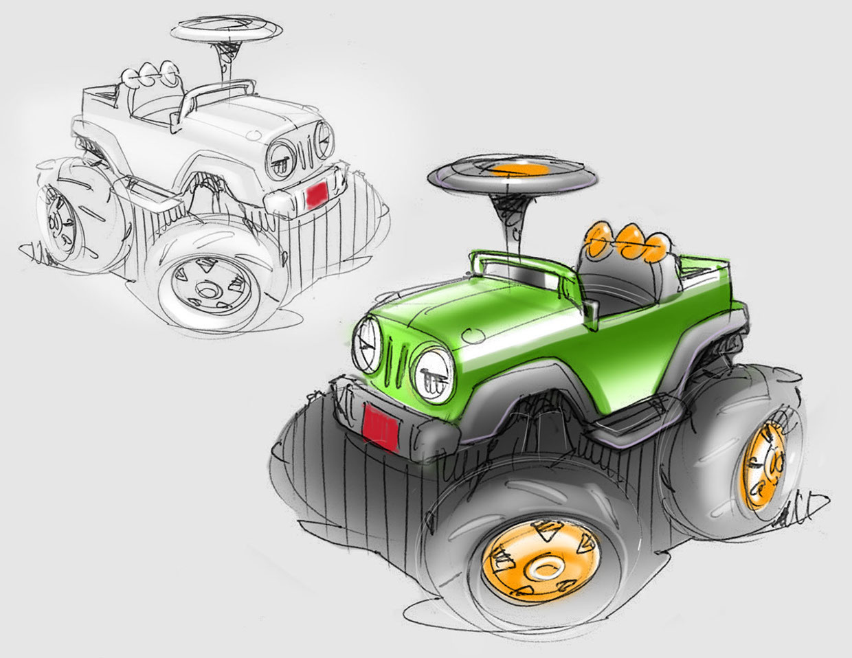 Toy car，children，Toy design，industrial design，product design，