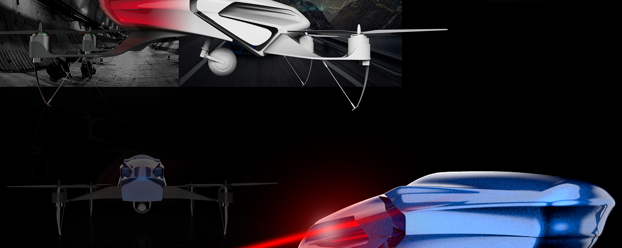 Design，Aerocraft，bionics，UAV，Four rotor，