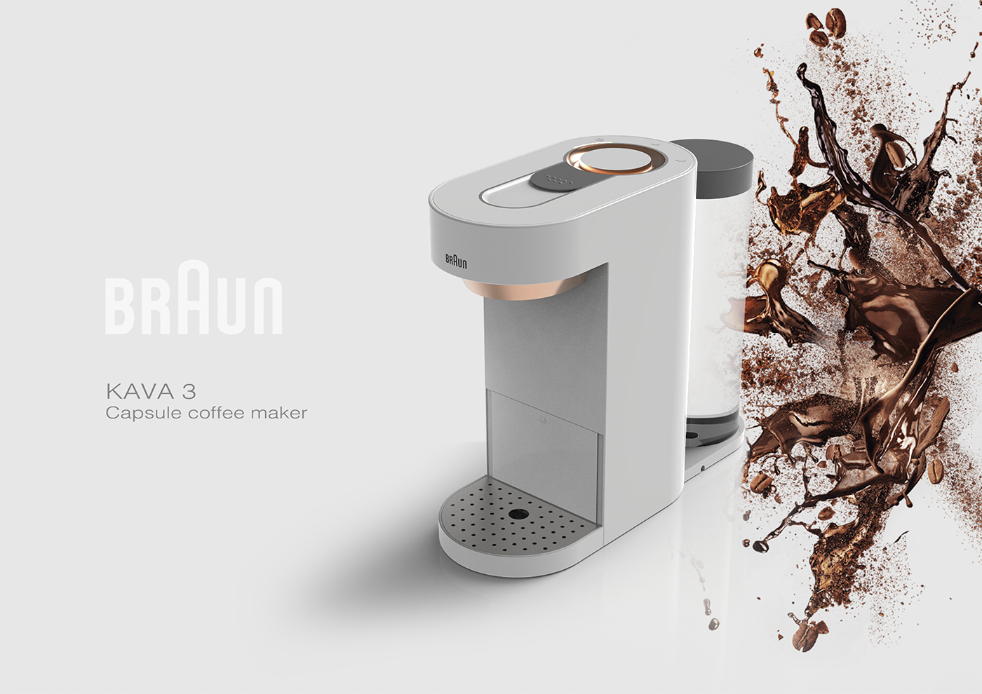 Simplicity，smooth，Metallic texture，product design，Bian Jie，