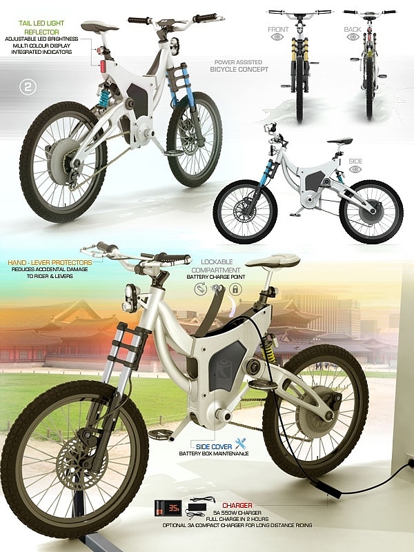 Bicycle design，Display Board，design sketch，