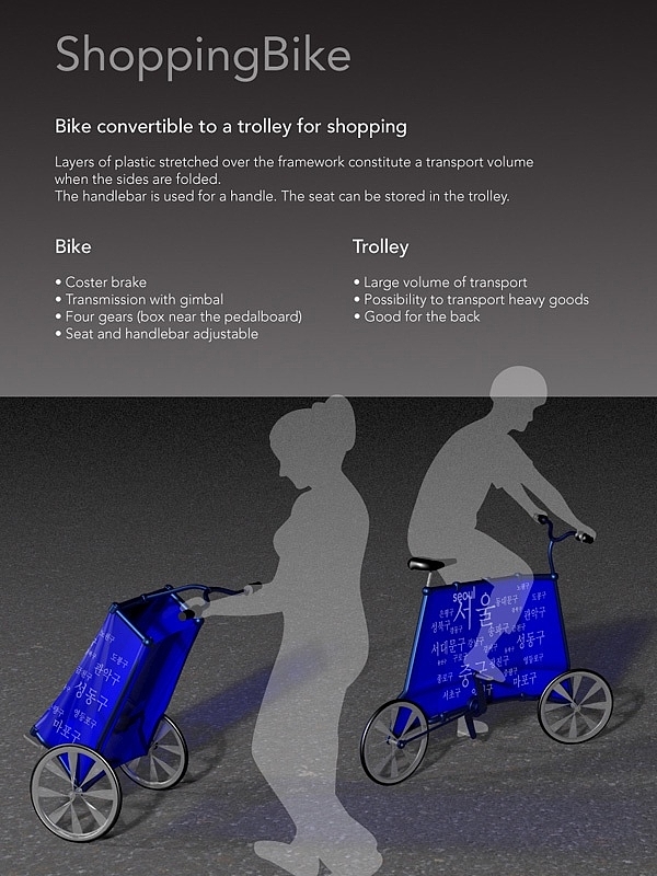 Bicycle design，Display Board，design sketch，