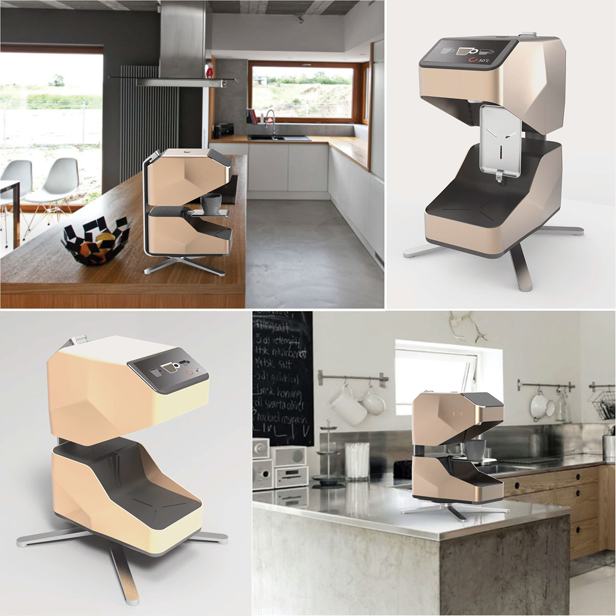 The combination of future and retro，Four leg support，Reinforced aluminum spine，Convenient rotation，