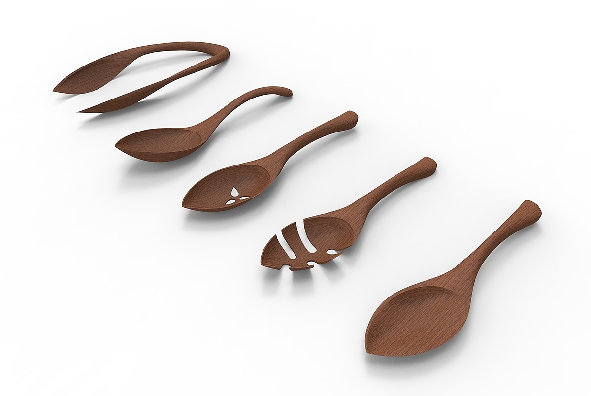 tableware，Leaf shape，industrial design，product design，wood，