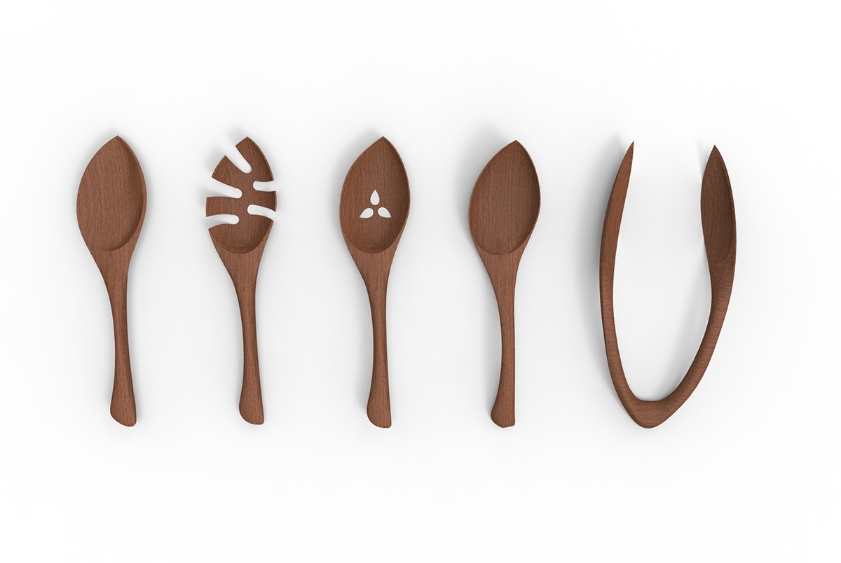 tableware，Leaf shape，industrial design，product design，wood，