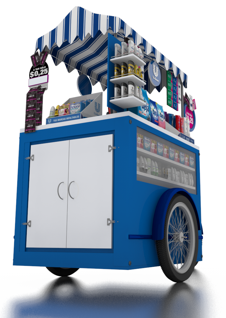 商品陈列可移动售卖车设计