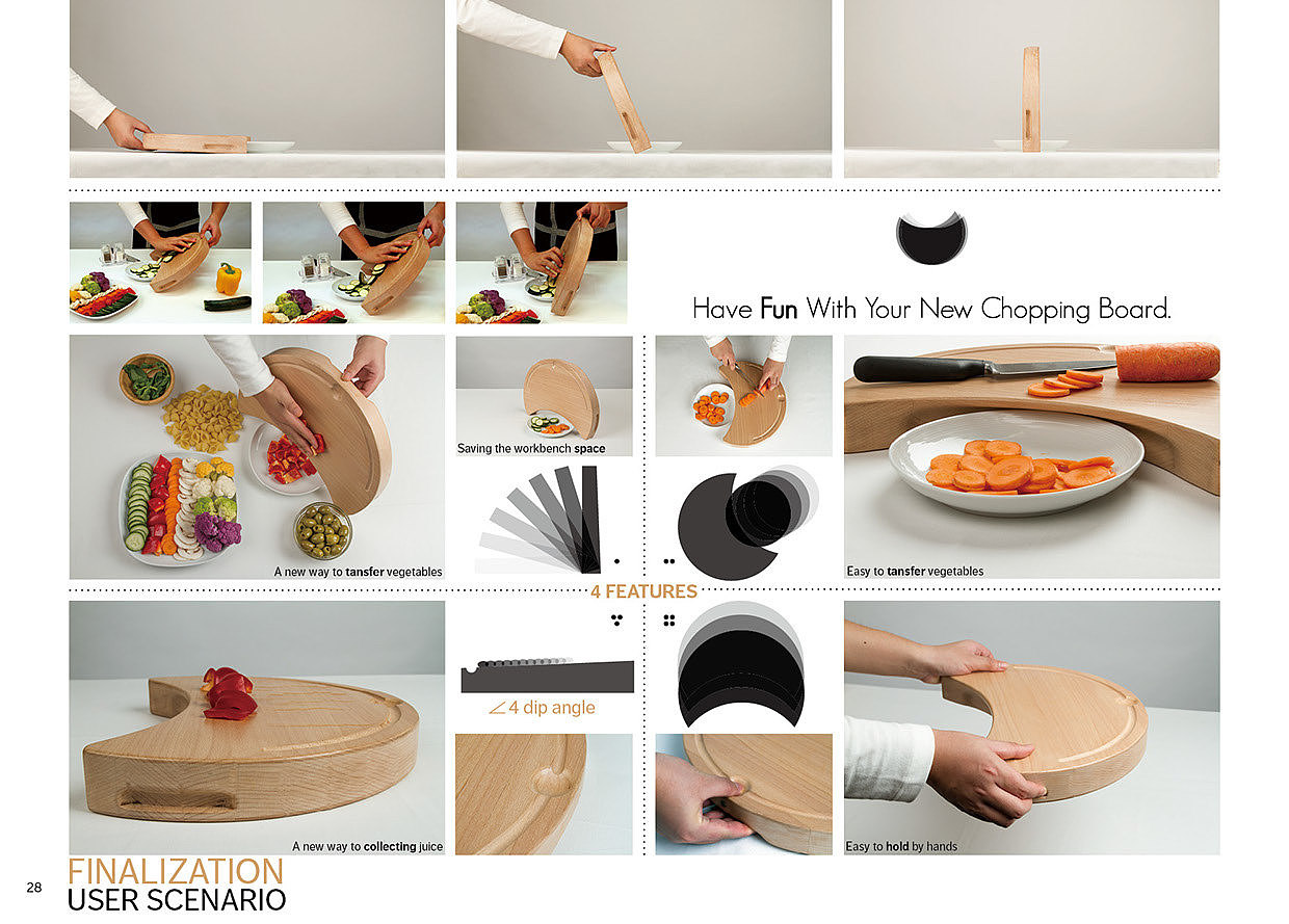 Kitchen supplies，wood，Simplicity，convenient，Vegetable board，