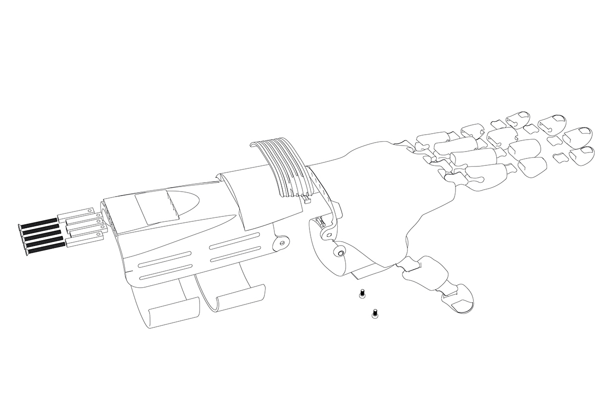 medical，Artificial hand，anthropomorphic ，industrial design，product design，