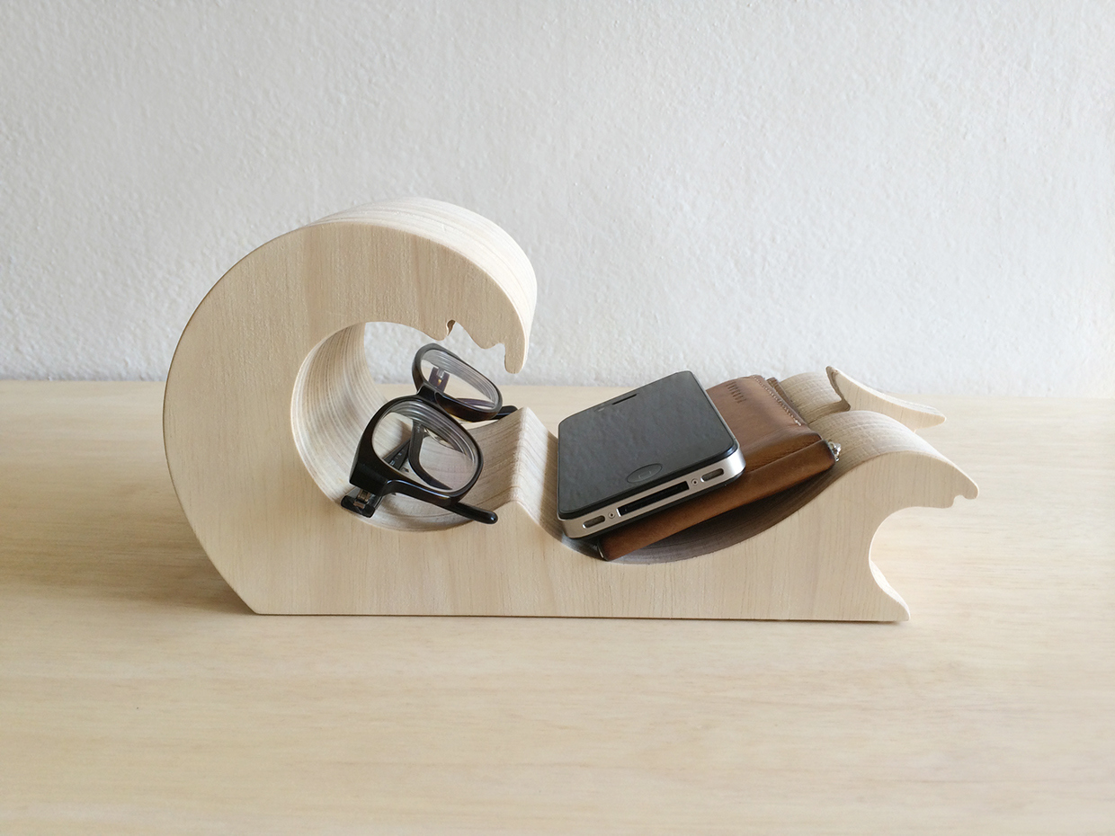 Office Supplies，wood，Receive，sea wave，Simplicity，