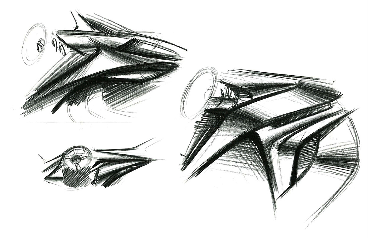 design sketch，industrial design，science and technology，intelligence，Cool，