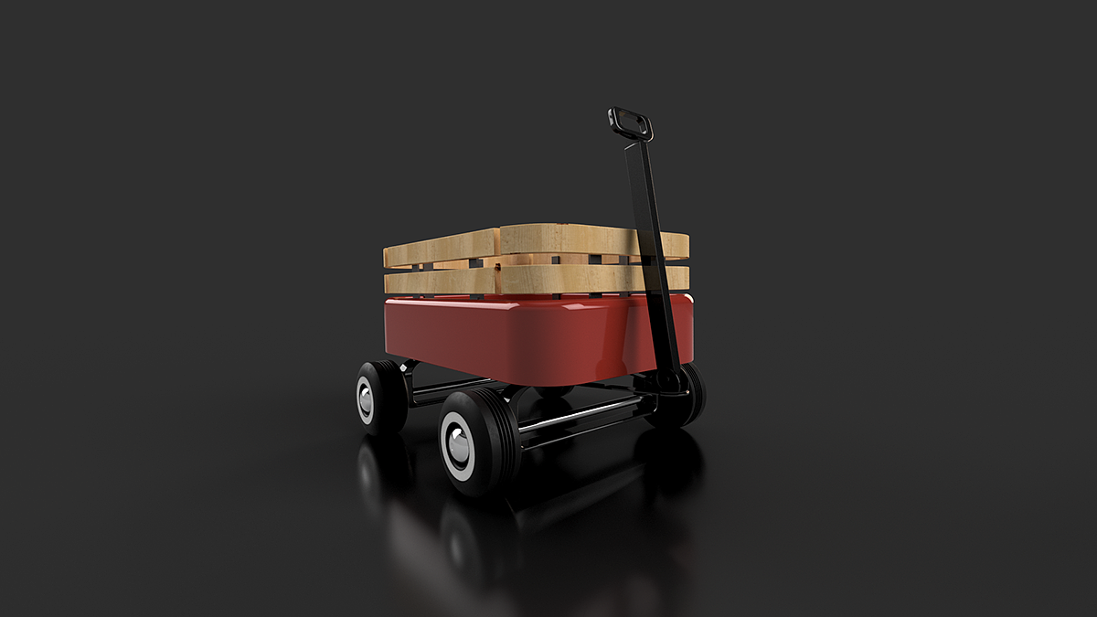 woodiness，delicate，Red metal，lithe，wheelbarrow，