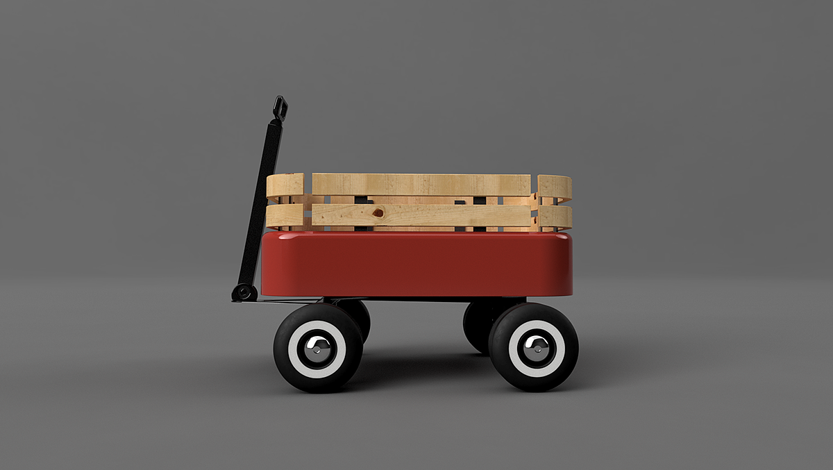 woodiness，delicate，Red metal，lithe，wheelbarrow，