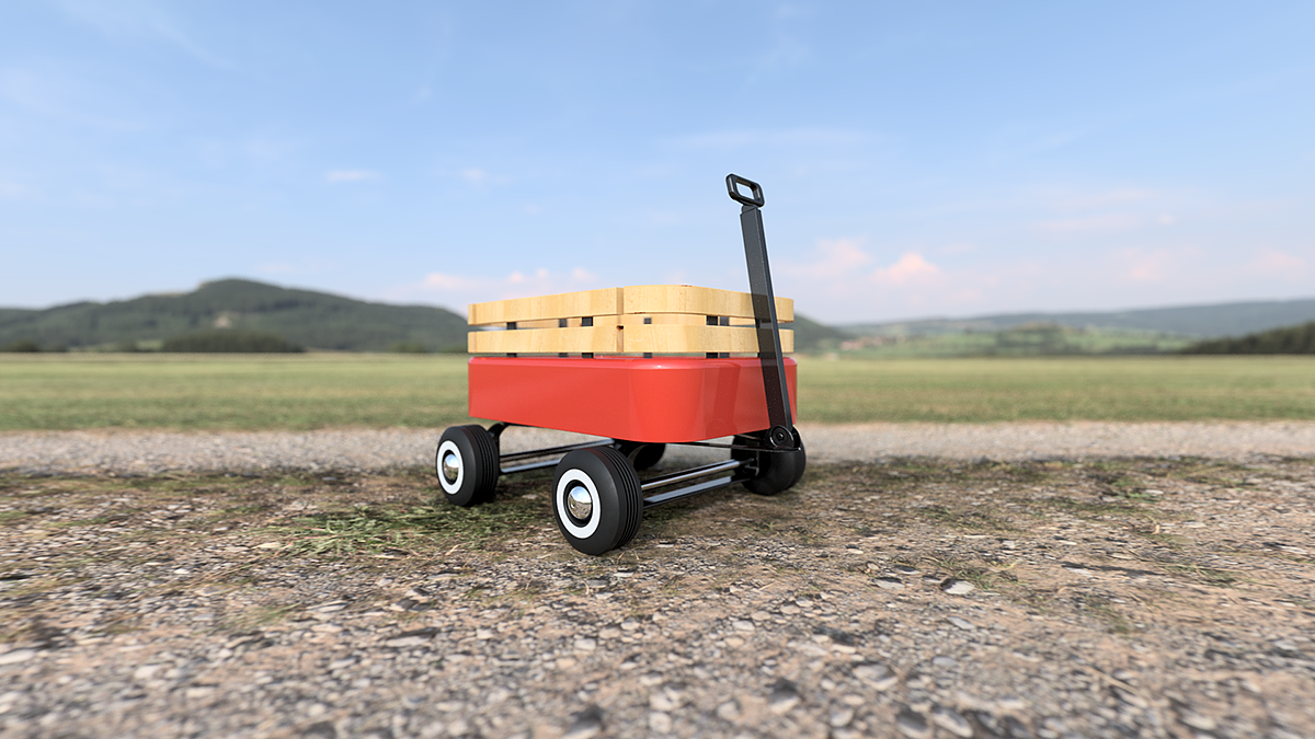 woodiness，delicate，Red metal，lithe，wheelbarrow，