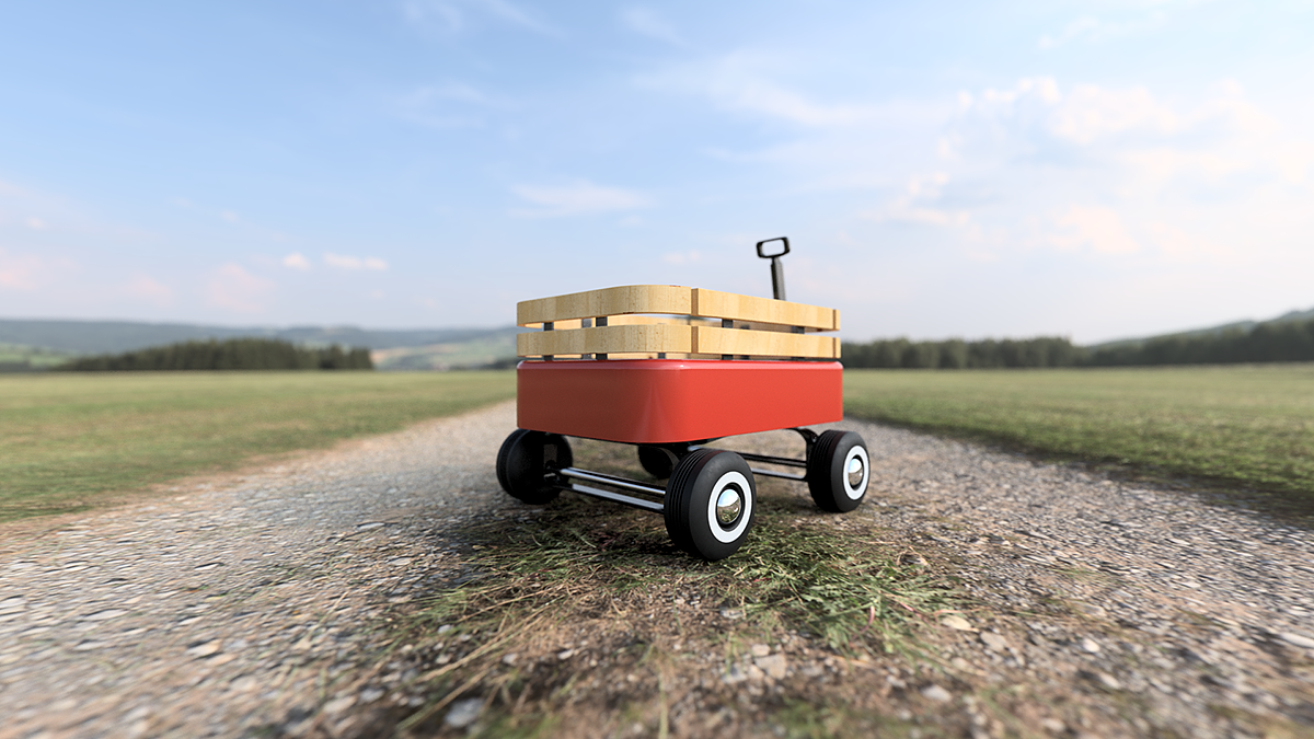 woodiness，delicate，Red metal，lithe，wheelbarrow，