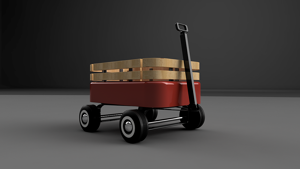 woodiness，delicate，Red metal，lithe，wheelbarrow，