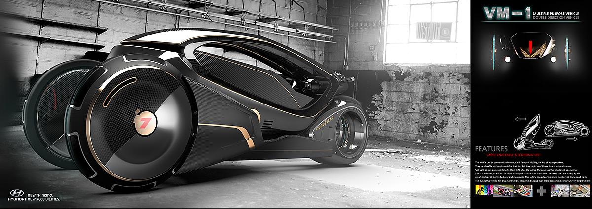 Automatic design，personal，Automobile design，city，Render，