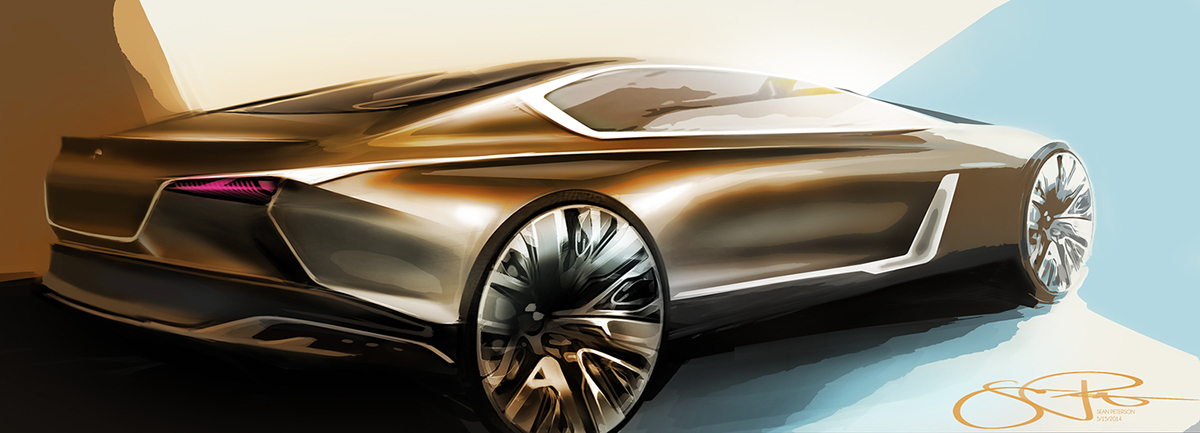 Automatic design，Hand drawn，Render，Interior，Visual design，