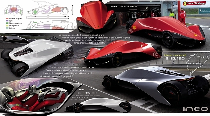 Ferrari，two thousand and eleven，Concept car design，vehicle，