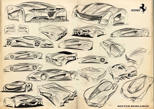 法拉利，2011，概念车设计，交通工具，