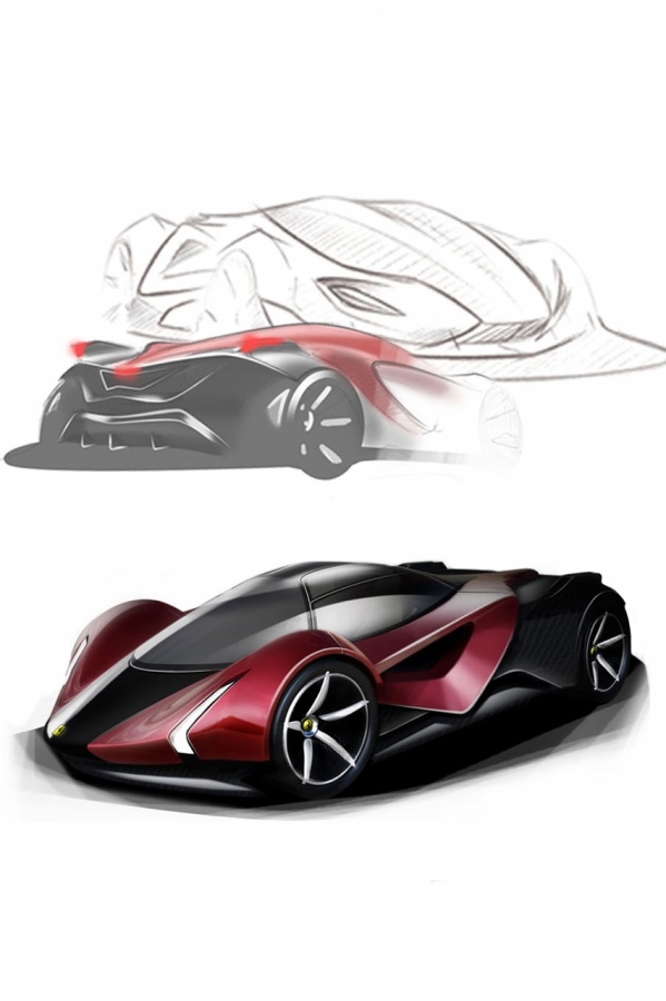 Ferrari，two thousand and eleven，Concept car design，vehicle，