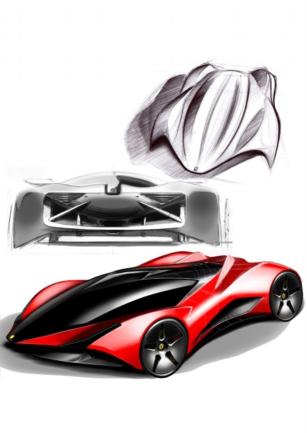 Ferrari，two thousand and eleven，Concept car design，vehicle，