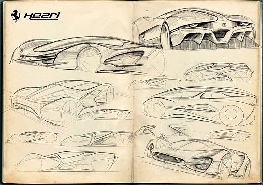 Ferrari，two thousand and eleven，Concept car design，vehicle，