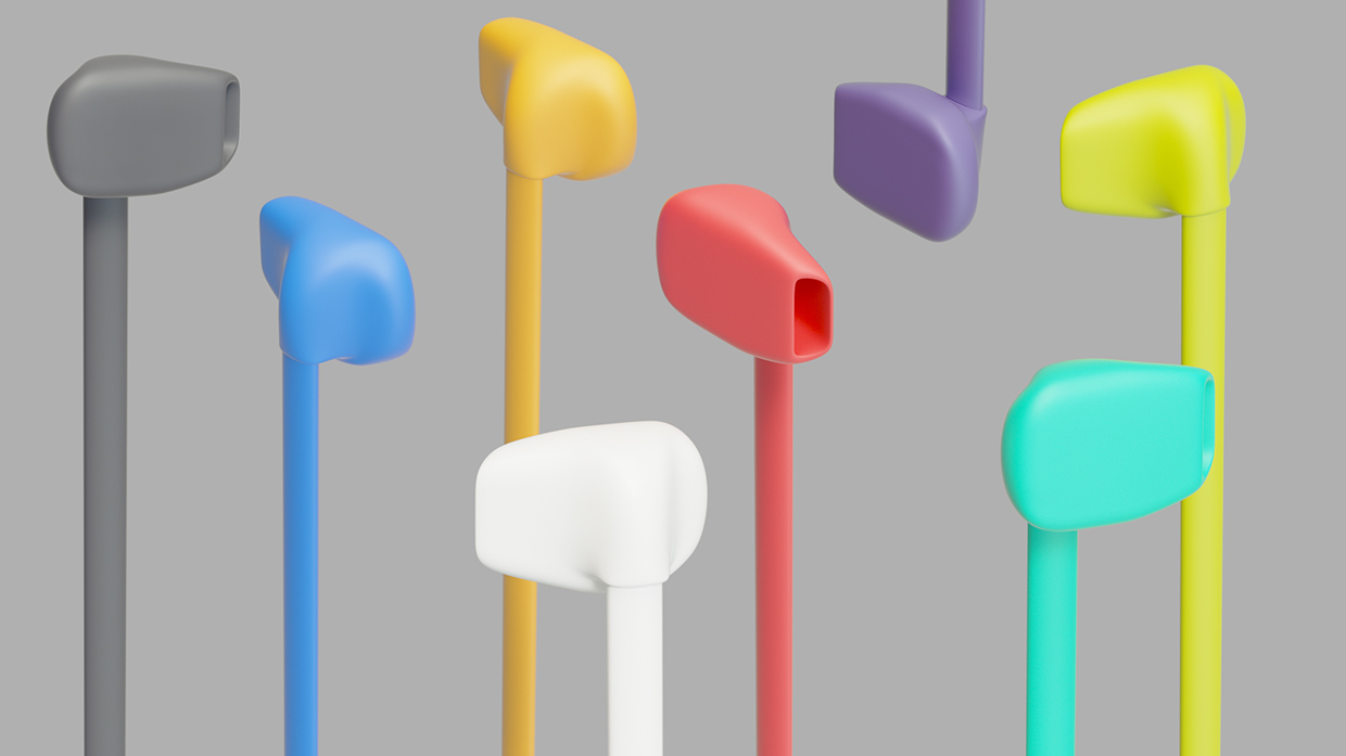 In ear，colourful，product design，industrial design，headset，