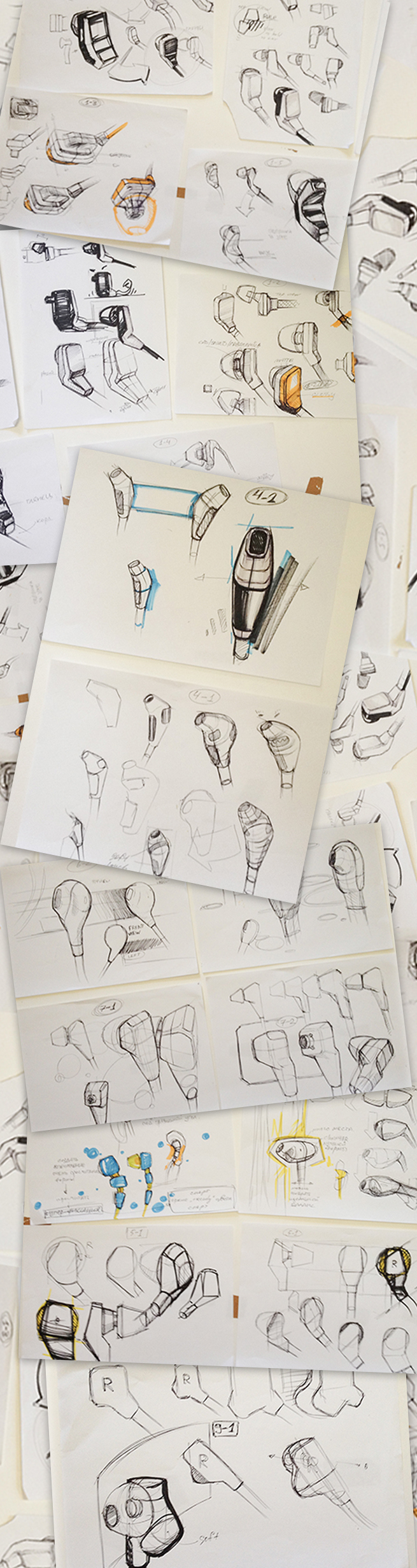 In ear，colourful，product design，industrial design，headset，