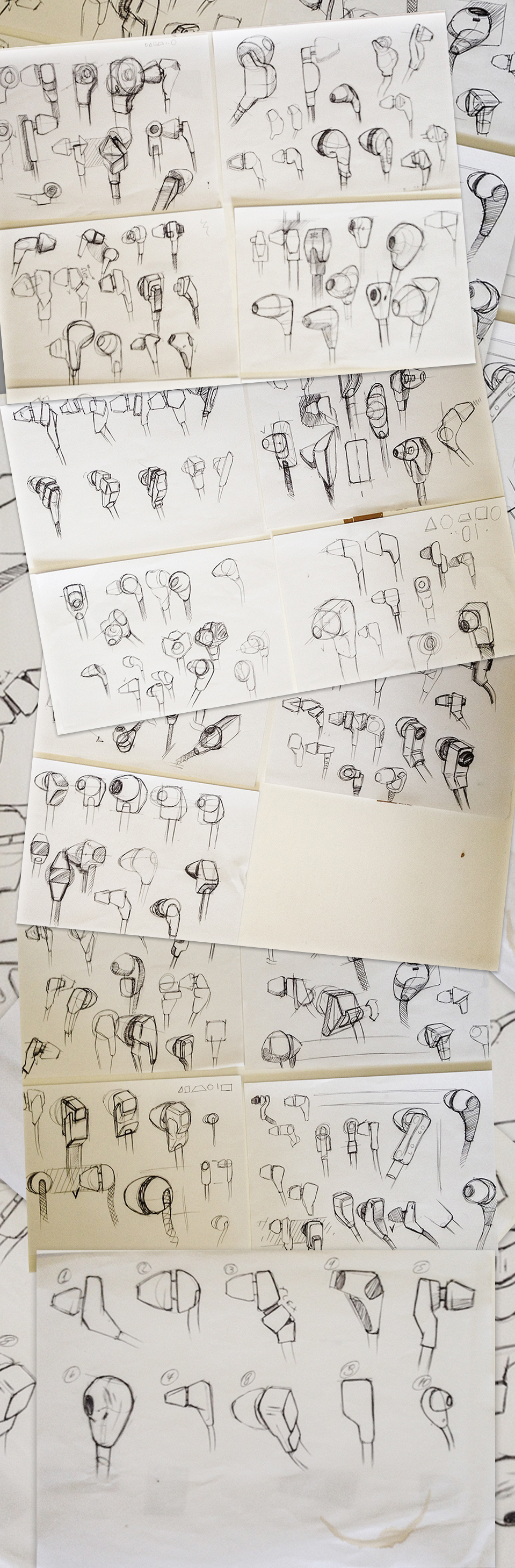 In ear，colourful，product design，industrial design，headset，