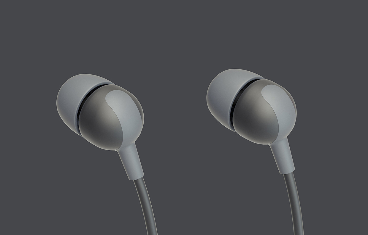 In ear，colourful，product design，industrial design，headset，