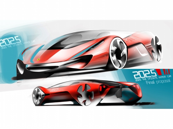 Ferrari，two thousand and eleven，Concept car design，vehicle，