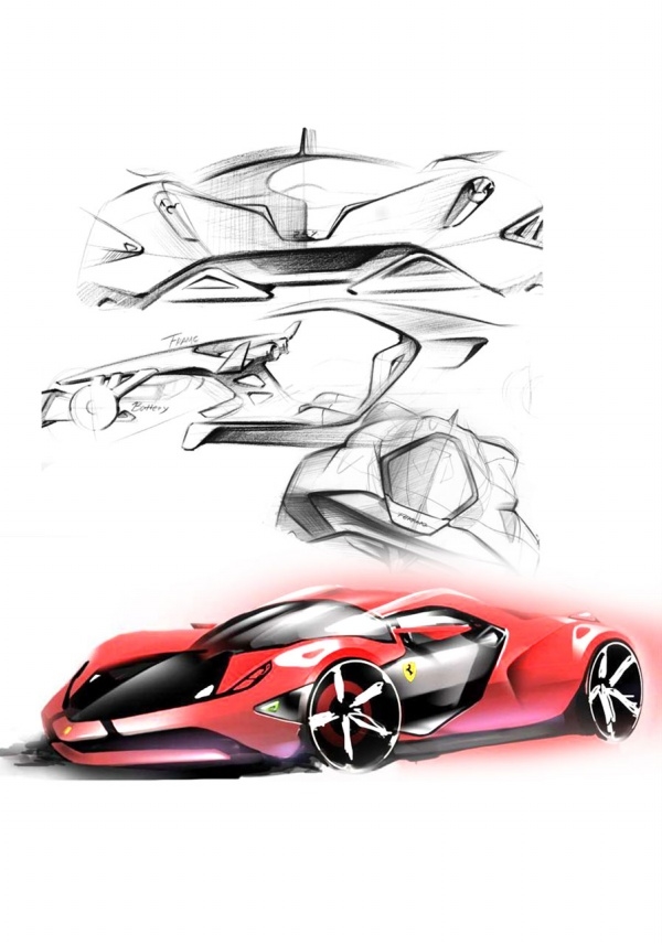 Ferrari，two thousand and eleven，Concept car design，vehicle，