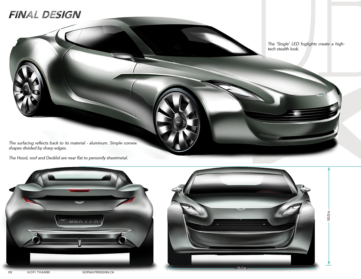 阿斯頓·馬丁dbx--概念車手繪設計