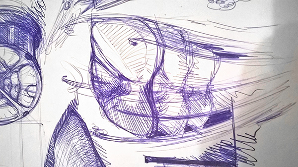 automobile，Rendering，Hand drawn，Material Science，evolution，