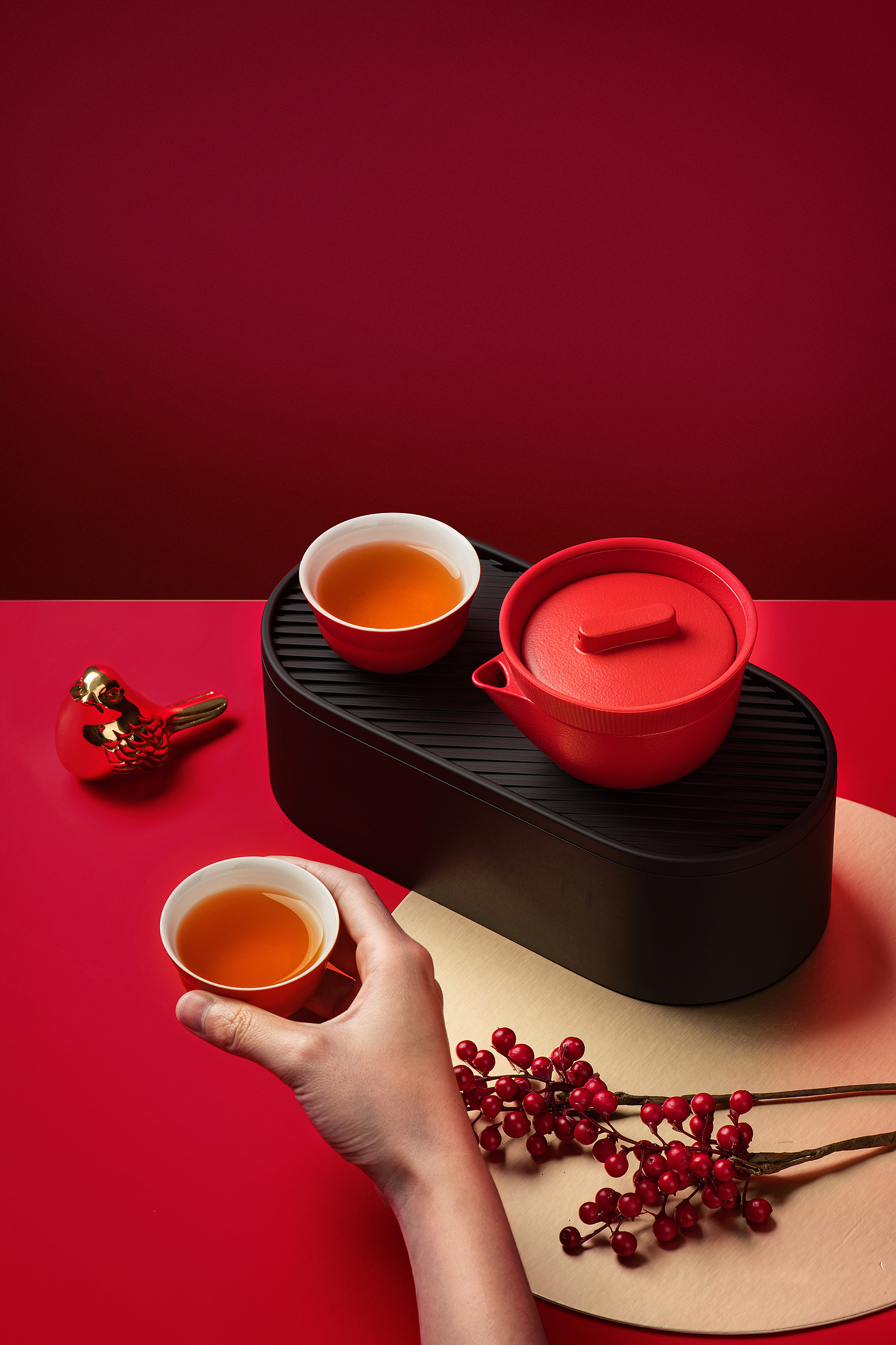 Tea set, simple, creative, travel tea set, tourism, fashion,，