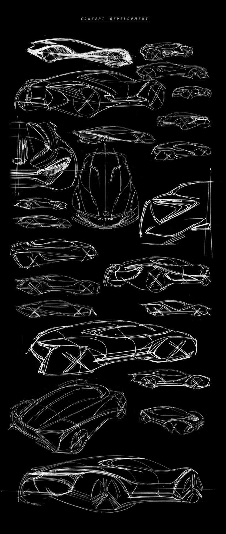 cdn，Automobile design，Hand drawn，Display Board，