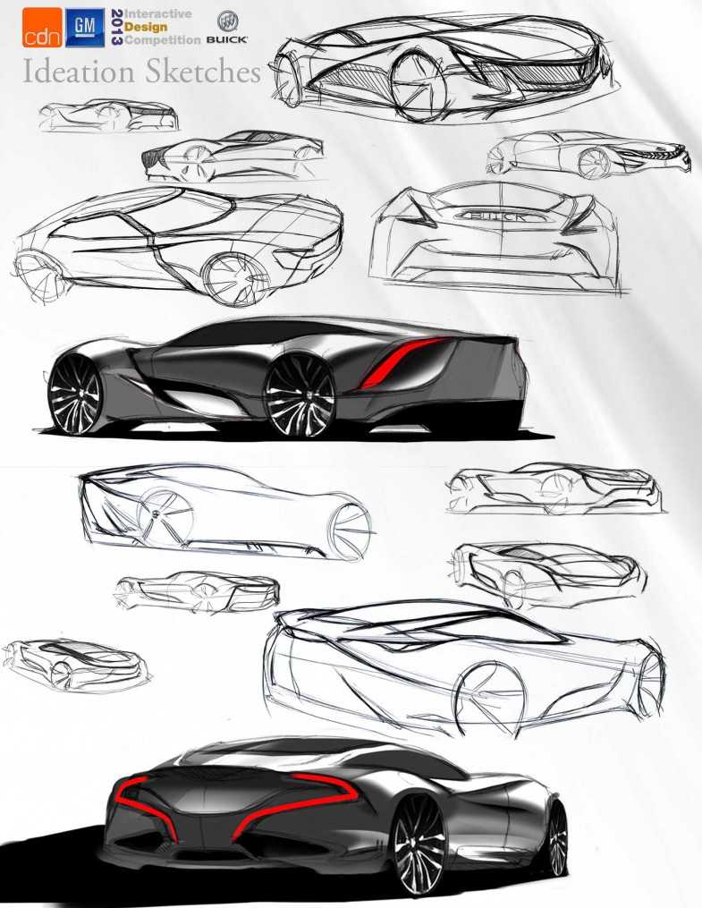 cdn，Automobile design，Hand drawn，Display Board，