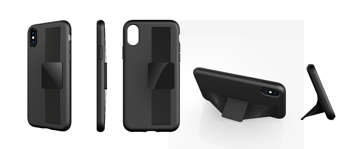 Mobile phone case with bracket，