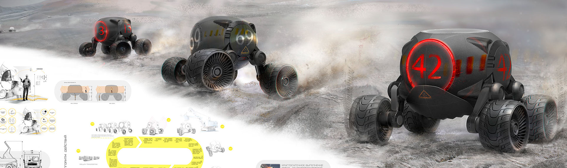 industrial design，walking drone，Driverless dump truck，UAV，