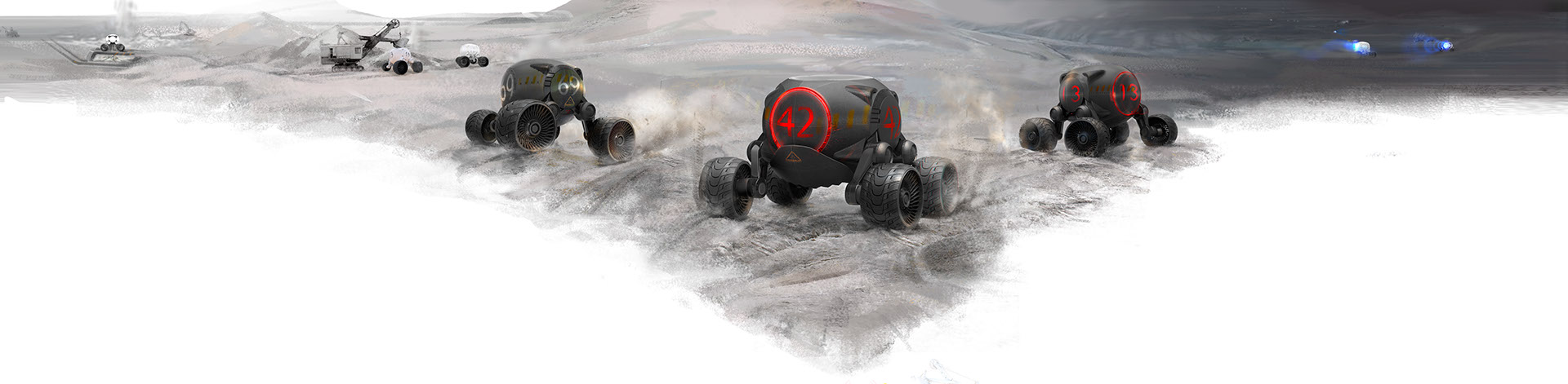 industrial design，walking drone，Driverless dump truck，UAV，