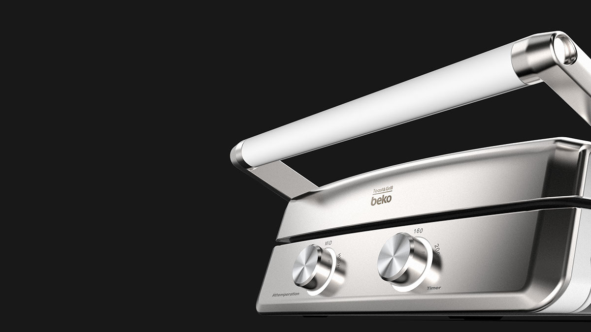 Vacuum cleaner，Panini Grill，Iron，household electrical appliances，Metallic texture，