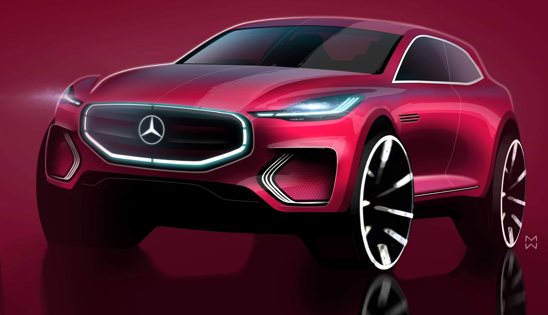 Digital art，automobile，Car sketch，Sports car，industrial design，